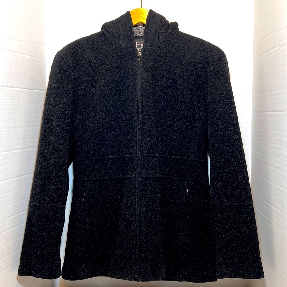 FS Limited Women’s Winter Wool Coat / Jacket, Black, Size Small